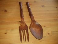 Skei og gaffel i tre