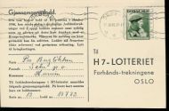 H7 lotteriet 1946, stempla i Drøbakk