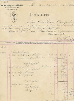 Bakkens Sprog og Handelsskole Kristiansund 1890
