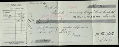 M. Glott Tobakksfabrikk 1932