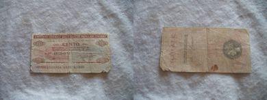 100 lire CENTO 1976