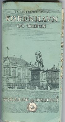 Turistkart over København og omegn 1954