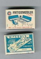 Fyrstikkeske fra J.E. Ekornes Fabrikkker