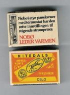 Fyrstikkeske fra Nobø Fabrikker