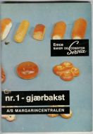 Hefte fra Margarinsentralen  om gjærbakst på 50 tallet