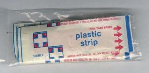 Plastic strips fra 50-60 tallet