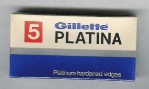 Strøken pakke på 5 Gilette PLATINA