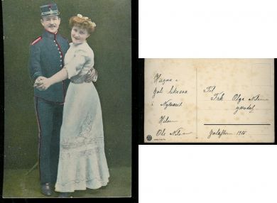 Pent kort fra 1915