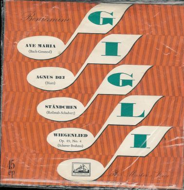 Beniamino Gigli med bl a Ave Maria fra 1958