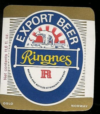 EXPORT BEER fra Ringnes Bryggeri