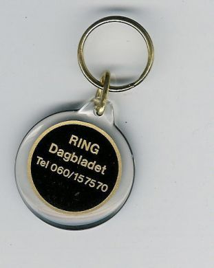 Nøkkelring med reklame Dagbladet
