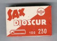 Strøken eske Sax Dioscur fra 60-70 tallet