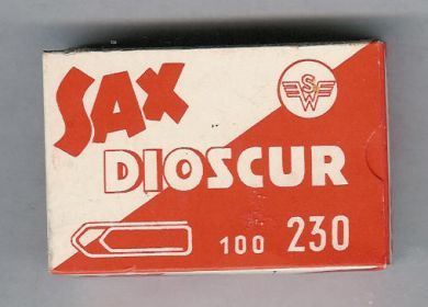 Strøken eske Sax Dioscur fra 60-70 tallet