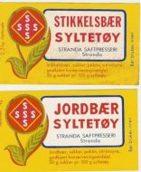 Etiketter fra Stranda Saftpresseri