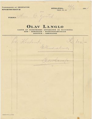 Olav Langlo Stranda 1944