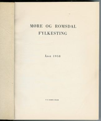 Møre og Romsdal Fylkesting 1958