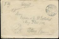Tysk feltpostbrev fra 1915