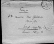 Feltpostbrev fra 1918