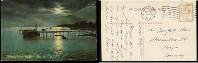 Moonlight on the Bay, Atlantic City N. J  1911