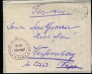 Feltpostbrev med innhold fra 1915